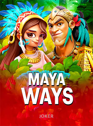 ภาพตัวอย่างเกมสล็อต Maya Ways แสดงรูปแบบวงล้อและสัญลักษณ์โบราณ